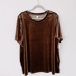 Old Navy Grey Velvet Top